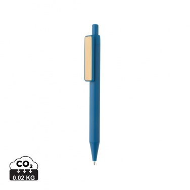 Logo trade promotional giveaways picture of: GRS RABS pen with bamboo clip