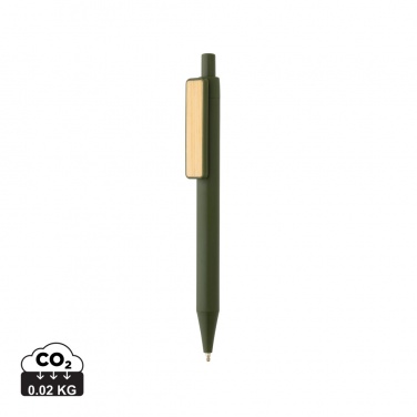 Logo trade corporate gifts picture of: GRS RABS pen with bamboo clip