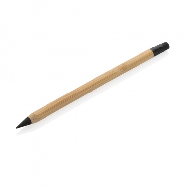 Logo trade promotional gifts image of: Bamboo infinity pencil with eraser