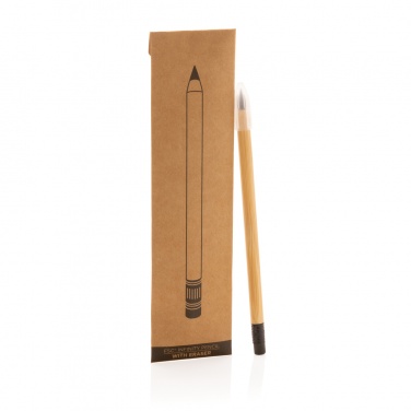 Logotrade promotional merchandise image of: Bamboo infinity pencil with eraser