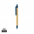 Write responsible recycled paper barrel pen, blue