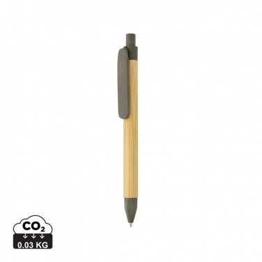 Logotrade promotional merchandise photo of: Write responsible recycled paper barrel pen