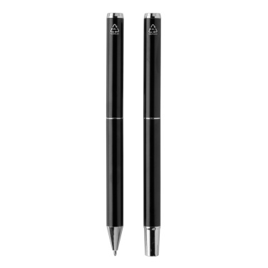 Logo trade business gift photo of: Swiss Peak Cedar RCS certified recycled aluminum pen set