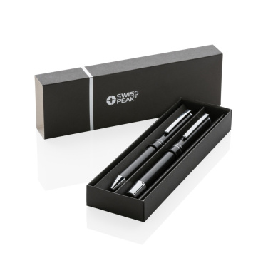 Logotrade promotional item image of: Swiss Peak Cedar RCS certified recycled aluminum pen set