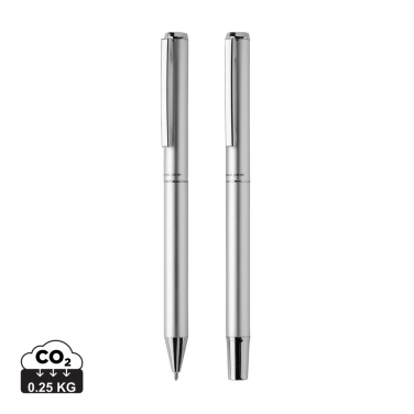 Logotrade corporate gifts photo of: Swiss Peak Cedar RCS certified recycled aluminum pen set