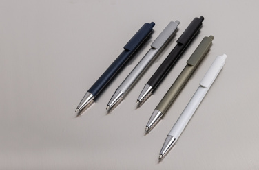 Logo trade promotional item photo of: Amisk RCS certified recycled aluminum pen