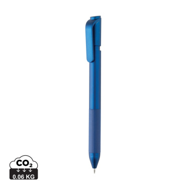 Logo trade advertising products picture of: TwistLock GRS certified recycled ABS pen