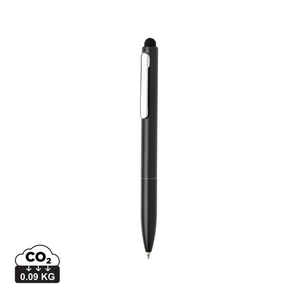 Logotrade advertising product image of: Kymi RCS certified recycled aluminium pen with stylus