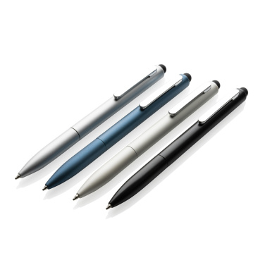 Logotrade promotional product image of: Kymi RCS certified recycled aluminium pen with stylus