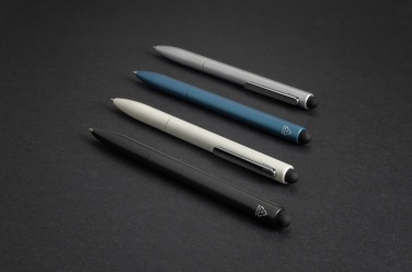 Logo trade promotional merchandise picture of: Kymi RCS certified recycled aluminium pen with stylus