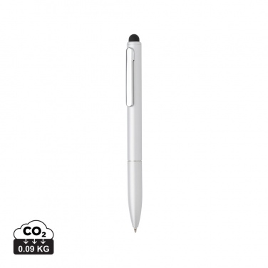 Logotrade promotional merchandise image of: Kymi RCS certified recycled aluminium pen with stylus