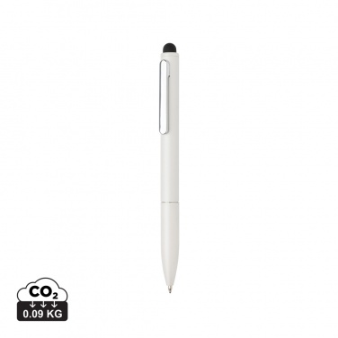 Logo trade promotional gift photo of: Kymi RCS certified recycled aluminium pen with stylus