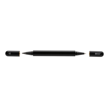 Logo trade promotional product photo of: Swiss Peak Storm RCS recycled aluminum dual tip pen