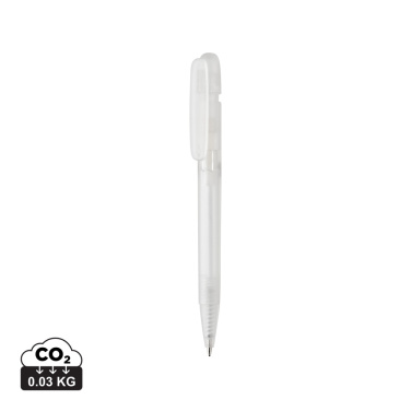 Logo trade promotional merchandise picture of: Devin GRS certified RABS pen transparent