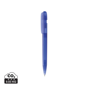 Logotrade promotional gift picture of: Devin GRS certified RABS pen transparent