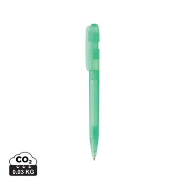 Logotrade promotional product picture of: Devin GRS certified RABS pen transparent