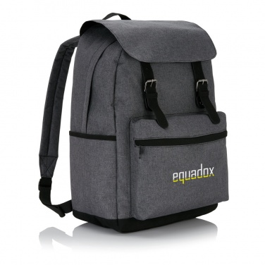 Logo trade promotional giveaways picture of: Laptop backpack with magnetic buckle straps