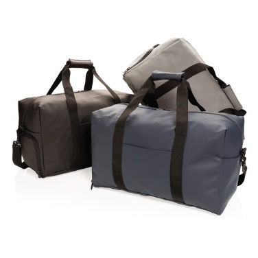 Logo trade corporate gifts image of: Smooth PU weekend duffle