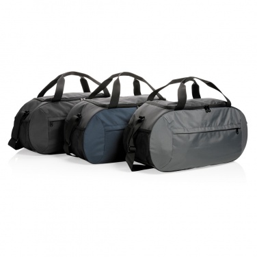 Logo trade business gifts image of: Impact AWARE™ RPET modern sports duffel