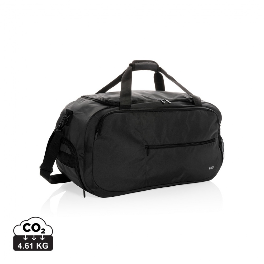 Logotrade promotional giveaway image of: Swiss Peak AWARE™ RPET sports duffel bag