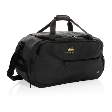 Logo trade promotional item photo of: Swiss Peak AWARE™ RPET sports duffel bag