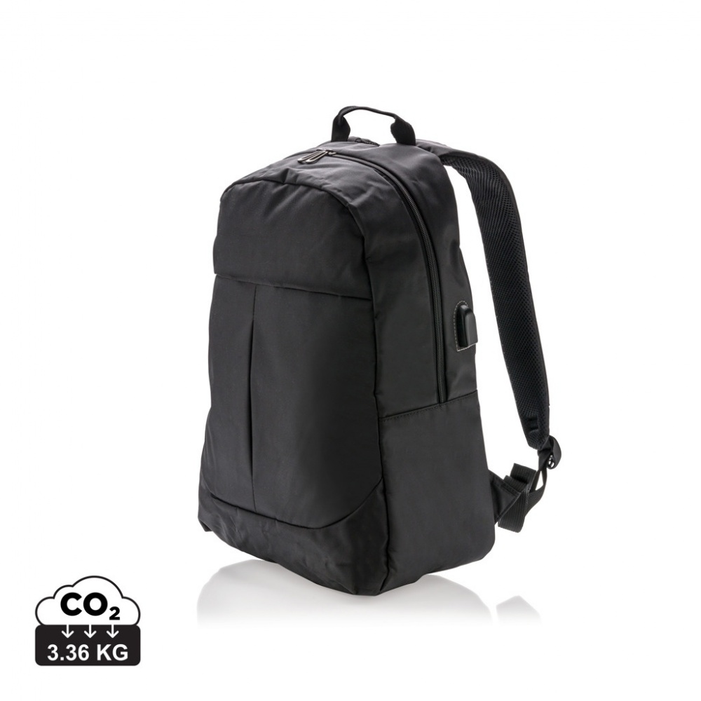 Logo trade promotional giveaway photo of: Power USB laptop backpack