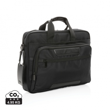 Logotrade promotional merchandise image of: Swiss Peak AWARE™ RPET Voyager 15.6" laptop bag