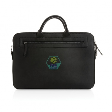 Logo trade corporate gifts image of: Swiss Peak GRS recycled PU 14 inch laptop bag