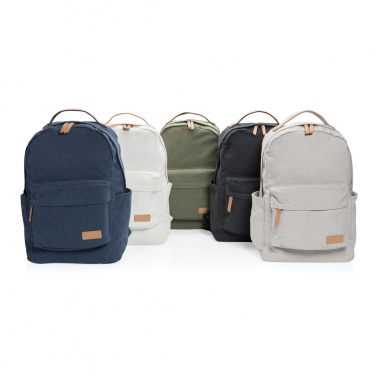 Logotrade promotional giveaway image of: Impact AWARE™ 16 oz. recycled canvas backpack