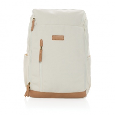 Logotrade promotional gift picture of: Impact AWARE™ 16 oz. recycled canvas 15" laptop backpack