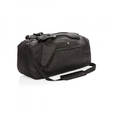 Logo trade promotional product photo of: Swiss Peak RFID sports duffel & backpack