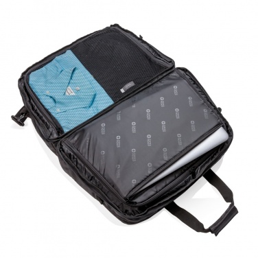 Logo trade promotional giveaways image of: Swiss Peak RFID duffle with suitcase opening