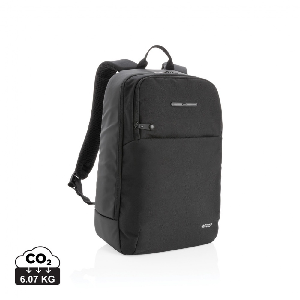 Logo trade advertising products picture of: Swiss Peak laptop backpack with UV-C steriliser pocket