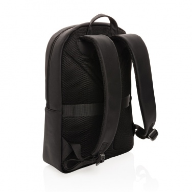 Logotrade advertising product image of: Swiss Peak deluxe PU laptop backpack PVC free