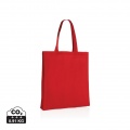 Impact AWARE™ Recycled cotton tote w/bottom 145g, red