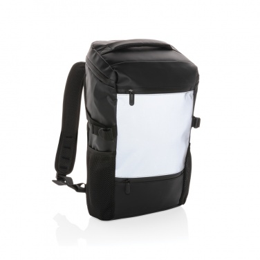 Logo trade business gift photo of: PU high visibility easy access 15.6" laptop backpack