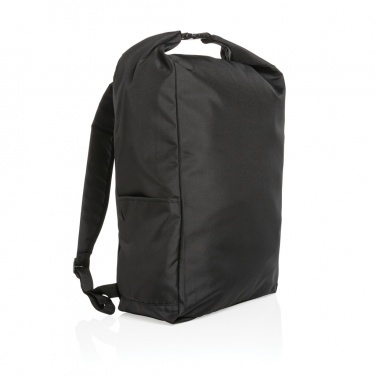 Logotrade corporate gift picture of: Impact AWARE™ RPET lightweight rolltop backpack