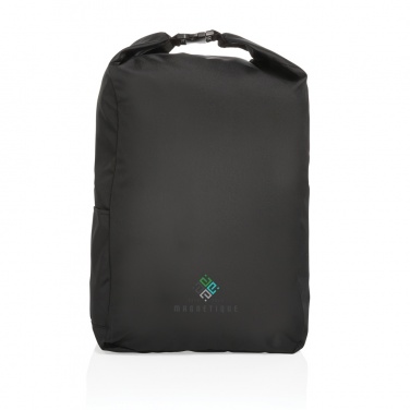 Logo trade promotional gift photo of: Impact AWARE™ RPET lightweight rolltop backpack