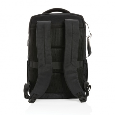 Logotrade promotional product picture of: Swiss Peak AWARE™ RPET Voyager 15.6" laptop backpack