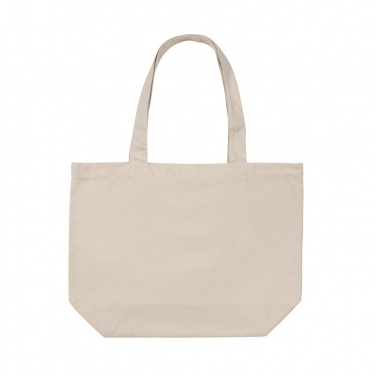 Logotrade business gift image of: Impact Aware™ 240 gsm rcanvas shopper w/pocket undyed