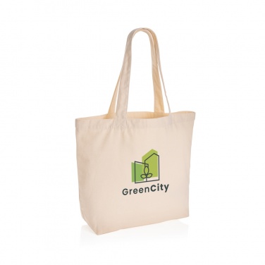 Logotrade promotional items photo of: Impact Aware™ 240 gsm rcanvas shopper w/pocket undyed