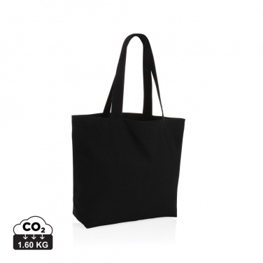 Logo trade promotional gifts picture of: Impact Aware™ 240 gsm rcanvas shopper w/pocket undyed