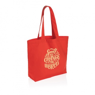 Logo trade advertising product photo of: Impact Aware™ 240 gsm rcanvas shopper w/pocket