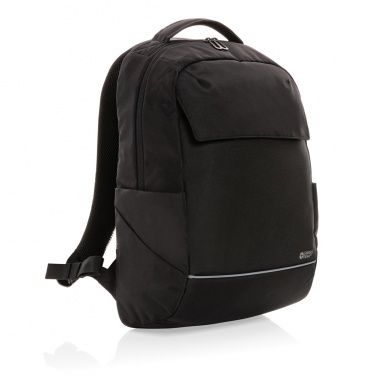 Logo trade corporate gifts image of: Swiss Peak Brooke AWARE™ RPET daily 15.6" laptop backpack