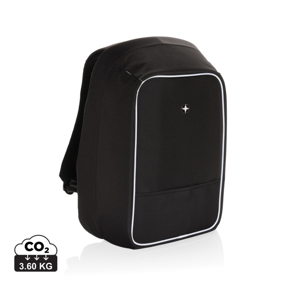 Logo trade advertising products image of: Swiss Peak AWARE™ anti-theft 15.6" laptop backpack