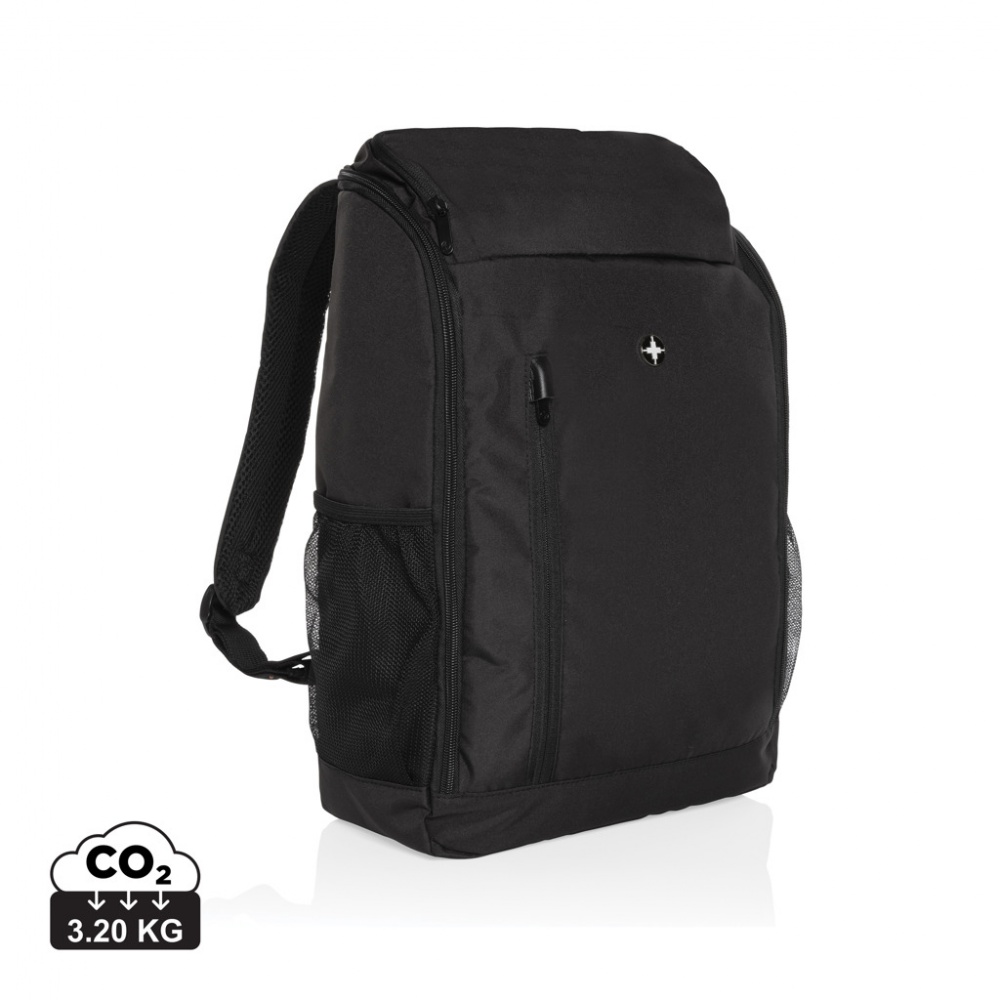 Logo trade corporate gifts image of: Swiss Peak AWARE™ easy access 15.6'' laptop backpack