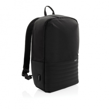 Logo trade promotional gift photo of: Swiss Peak AWARE™ RFID anti-theft 15.6'' laptop backpack