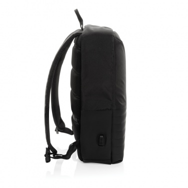 Logo trade promotional product photo of: Swiss Peak AWARE™ RFID anti-theft 15.6'' laptop backpack