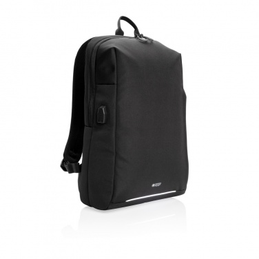 Logo trade promotional items picture of: Swiss Peak AWARE™ RFID and USB A laptop backpack