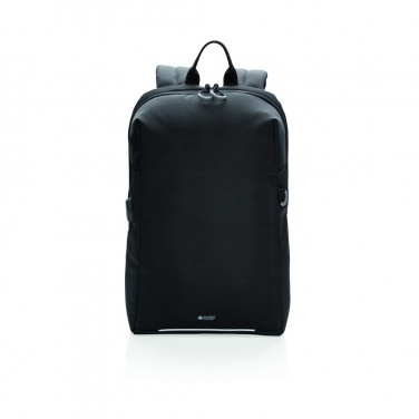 Logotrade advertising products photo of: Swiss Peak AWARE™ RFID and USB A laptop backpack